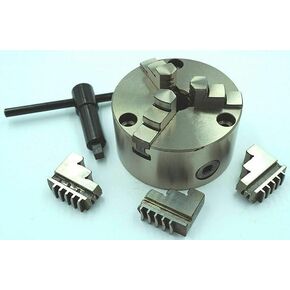 3 Jaw Self Centering 80Mm Lathe Chuck With Reversible Jaws Front Mount-Amz464