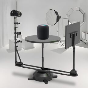 360 Degree Spinner, Professional Photography Turntable, Rotating Photo Video Platform, Spinning Camera Slider for Commercial Video, Food Shooting, Product Photography,Manual