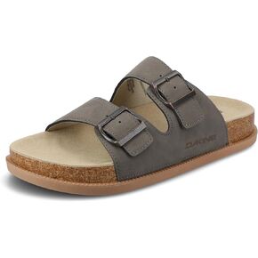 Dakine Women's Zohee Cork Footbed Sandal with Adjustable Buckel Straps Slip-On Arch Support Comfort Beach Slide