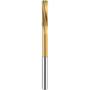 HSS-CO Cobalt Chucking Machine Reamer with Tian Plated H7 Spiral Helical Straight Shank Reamer 3-20mm for Stainless Steel Metal(7mm)
