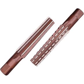 2PCS/Set Hand Reamers Set MT0/MT1/MT2/MT3/MT4 Steel Fine/Rough-Edge Morse Taper Reamer for Milling Finishing Cutter Tool(MT0)