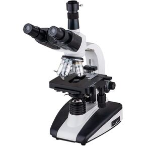 Microscope Biological Microscope,X-S-P136S-M Trinocular 40X-1600X with LED Light for School Children Students for School Laboratory Home Education