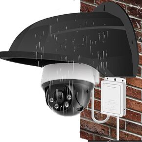 Universal Sun Rain Shade Camera Cover, Outdoor Security Survielance Camera Protector, Weatherproof Rain and Sun, Protective Roof for Dome Outdoor Camera