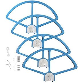 SSE® Quick Disconnect Quick Mount Release Snap On/Off Prop Guards for DJI Phantom 3 4K, Professional, Advanced, Standard + Phantom 2 and Phantom 1 Quadcopters (White)