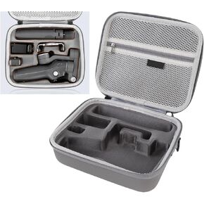 for Osmo OM7/7P Case, Stabilizer Travel Case with Mesh Pockets, Hard Carrying Case Shoulder Bag for DJI Osmo Mobile 7 Pro/7 Smartphone Gimbal Stabilizer Accessories