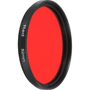 MECCANIXITY 46mm Lens Filter,Full Red Camera Filter Scratch Optical Glass Round Fluorescent Filters Universal for Camera Photography Lens