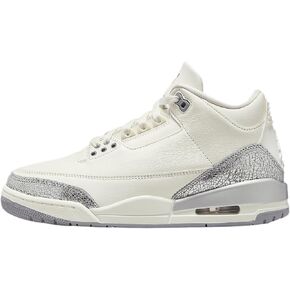 Air Jordan 3 Retro Women's Shoes (CK9246-100, Sail/Metallic Silver/Cement Grey)