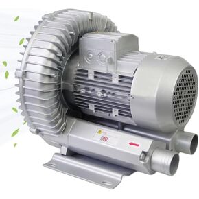 Vortex Ring Blower Industrial Regenerative Blower Strong Centrifugal Vortex Fan Large Airflow Vacuum Pump 120W-7500W for Aquaculture Pond Aeration,Single/Three Phase Vortex Ring Blower(350W/380V)