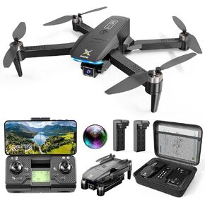 GPS Drones with Camera for Adults 4K, Brushless Motor FPV RC Quadcopter with Auto Return, Follow Me, Headless Mode, 50 Mins Long Flight, Lightweight and Foldable Drone for Beginner