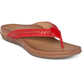 Aetrex Women's Emmy Orthopedic Braided Thong Sandals - Lightweight Orthotic Sandals with Arch Support