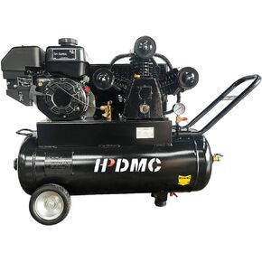 6.5HP Protable Heavy duty Compressor 20-Gallon Horizontal Portable Single-Stage 17cfm@125psi KOHLER Engine Industrial Gas Driven Piston Air pump