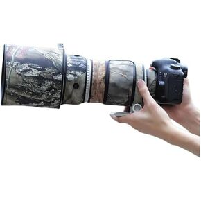 CHASING BIRDS Camouflage Waterproof Lens Coat for Canon EF 300mm F2.8 L is USM Rainproof Lens Protective Cover (Green Leaf Camouflage, with Extender EF 2.0X II)