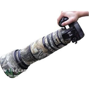 CHASING BIRDS Camouflage Waterproof Lens Coat for Nikon AF-S 200-500mm f/5.6E ED VR Rainproof Lens Protective Cover (Green Leaf Camouflage)