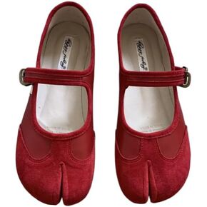 Tabi Shoes Women Mary Janes Ballet Flat - Low Top Split Toe Orthopedic Cute Casual Comfortable Walking Lightweight Female Solid All-Match for Daily Wear Beach Travel Athleisure Standing All Day
