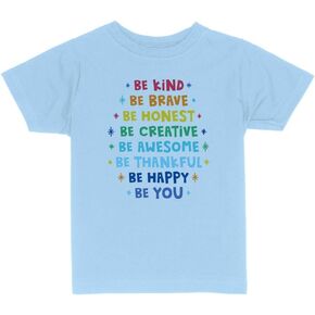 Rainbow Be Kind Be You Toddler Kids T-Shirt
