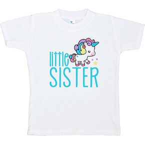 7 ate 9 Apparel Kids Little Sister Unicorn T-Shirt