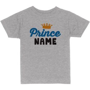 Prince Custom Name Toddler Kids T-Shirt