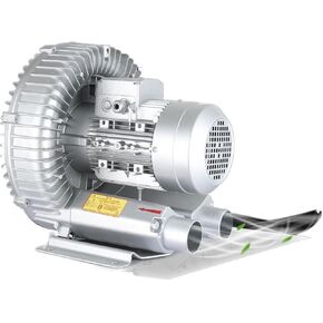 Regenerative Vortex Ring Blower, 300W High-Pressure Airflow for Sewage Aeration, Aquarium, and Fish Pond - Durable Aluminum Alloy Construction
