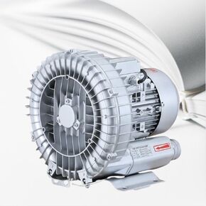 Regenerative Blower 110V - High-Pressure Industrial Vacuum Pump for Air Blowing and Suction, Sewage Aeration Vortex Blower, Single Phase, Low Noise Operation
