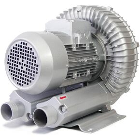 High-Pressure Vortex Ring Blower - Regenerative Blower for Air Blowing or Suction, Single Phase, Large Airflow, Low Noise Industrial Vacuum Pump