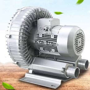 Regenerative Blower 50Hz, Ring Blower for Sewage Aeration 0.16HP - 1.49HP 110V 60hz Single Phase, Low Noise, Industrial Vacuum Pump for Air Blowing or Suction(550W/0.74HP)