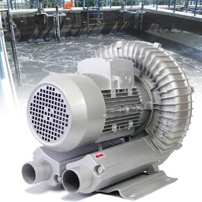 0.16HP-1.48HP(120W-1100W) Regenerative Blower,110v 60hz Industrial Vacuum Pump for Air Blowing Or Suction,Sewage Aeration Vortex Blower,Single Phase,Low Noise(1100W/1.48HP)