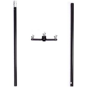 Efavormart 10ft Gold Metal DIY Adjustable Heavy Duty Backdrop Stand Kit, Steel Base for Wedding, Party, Event, Photography, and Exhibition Decoration