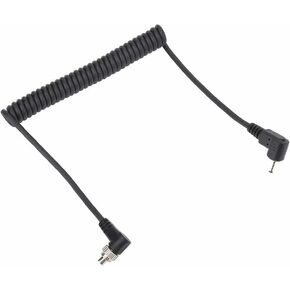 Flash PC Sync Cable Cord Coiled Wire for Camera Flash Linking Extended Lock Convenient Practical