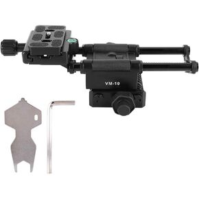 شريط تمرير كاميرا ماكرو VM 10 ، ضبط DSLR مع حامل محول الرأس التركيز ، تعديل المركز للماكرو ، الثقوب المستقرة وخفيفة الوزن ، UNC1/4 و 3/8 فتحات المسمار