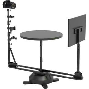 360 Degree Panoramic Rotating Shooting Platform,Professional Photography Turntable(Load 50kg),Spinning Camera Slider,Liftable and Adjustable at Multiple Angles,for Product Shooting,Electric