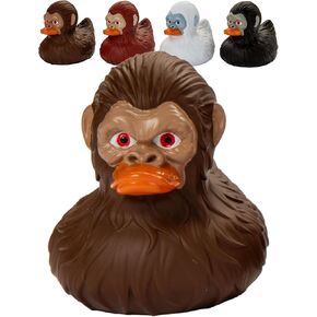البط المطاط Bigfoot لسيارات جيب - بط جيب مضحك للبط - فريد برونكو الملحقات من أجل السعيم - هدايا Bigfoot Cool - Sasquatch لعبة البط لسفن الرحلات البحرية - 4 حزمة ، حجم 3 بوصة