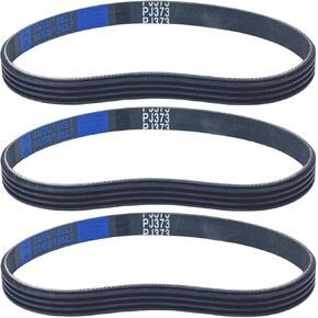 PJ373 Replacement Belt for Husky Air Compressors H1504ST, A700062 Pump & Stanley Bostitch AB-9075316 4-Rib belt (3 Pack)