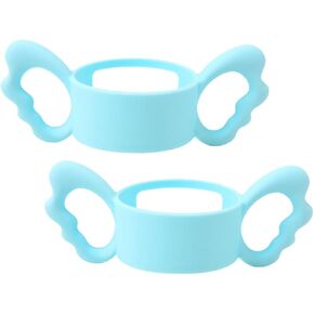 Kisangel 2pcs Silicone Baby Bottle Handles Newborn Bottle Holders for Baby Feeding Universal Feeding Grip Comfortable Design