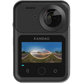 KanDao QooCam 3 Ultra - 8K Waterproof 360 Action Camera with Dual 1/1.7" Sensors, 96MP Photo, HDR, F1.6 Fast Aperture, Built-in GPS, Invisible Selfie Stick, Stabilization, for Travel & Vlog & Sports
