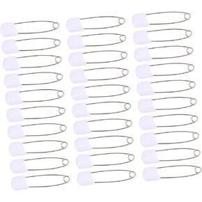 Uonlytech 50Pcs Safety Brooch Pins Diaper Pins Multifunctional Safety Buckle for Clothes Crafts and Jewelry Making Secure Locking Design for Easy Use