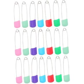 50Pcs Safety Pins Durable Mixed Color Diaper Pins for Cloth Nappies Safe Fasteners for Newborn Diapers Easy to Use for Showers and Daily Use
