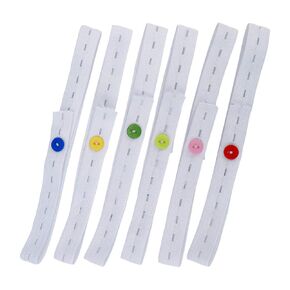Kisangel 30pcs مقاطع حزام حزام حزام الحفاضات المرنة مرنة متينة وعملية قابلة للتعديل لسهولة استخدام مشبك لون مختلط