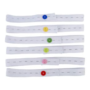 Hemoton 30pcs مشبك حفاضات مرنة قابلة للتعديل لفتاة بوي ودائم سهل التنظيف رسم كاريكاتوري آمن للمنزل والسفر