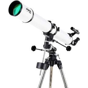 Astronomical Telescope Reflective Monocular 45° Degree Erect Optical Stellar Telescope with Tripod for 360° Degree Adjustment