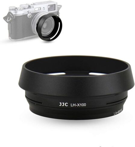 JJC LH-X100 Metal Square Lens Hood مع حلقة محول AR-X100 49 ملم لـ Fuji Fujifilm X100VI X100V X100F Cameras ، LH-X100 HOOD مع حلقة محول المرشح ، يسمح بربط UV/ND/CPL in Saudi Arabia
