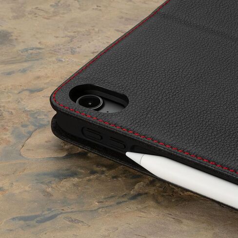 حافظة TORRO متوافقة مع iPad Air 5 / Air 4 - غطاء جلد أصلي iPad Air 2022/2020 مع وظيفة الحامل، واتصال قلم Apple ووظيفة النوم (بني داكن) in Saudi Arabia