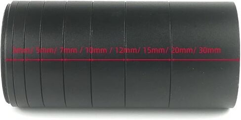 M48X0.75 Focal Length Extension Tube Kit 3/5/7/10/12/15/20/30mm for Telescope Photography T2 Extending Ring(M48 Extension Kits A) in Kuwait