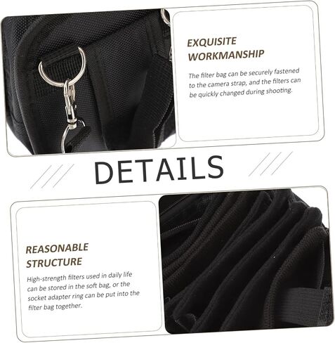 Nuobesty Camera Filter Carry Case Portable Lens Filter Pouch for Cameras Comproof Design Design Design Design Design Design Design For Memory Card Provession in Kuwait