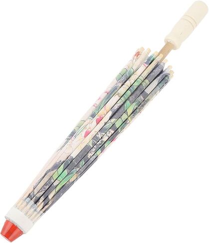 Pomya Oil Paper Umbrella, Durable Decorative Chinese Umbrella Multipurpose for Wedding Parties in Saudi Arabia
