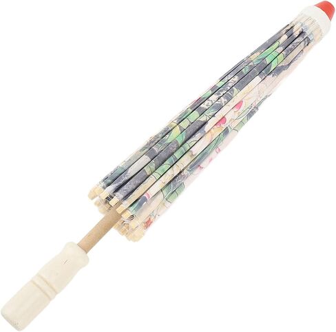 Pomya Oil Paper Umbrella, Durable Decorative Chinese Umbrella Multipurpose for Wedding Parties in Saudi Arabia