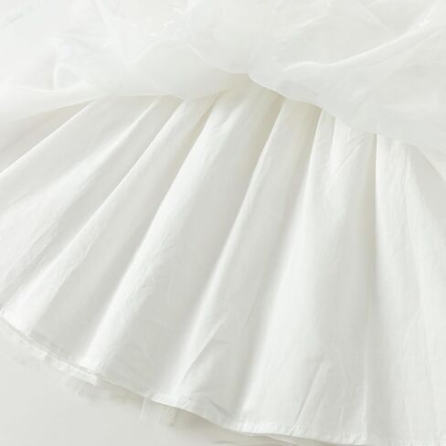 DAVE&BELLA Toddler Girls Tutu Dress, Tulle Ruffled Sleeveless Princess Dresses Summer Flower Sundress Wedding Birthday Party in Kuwait