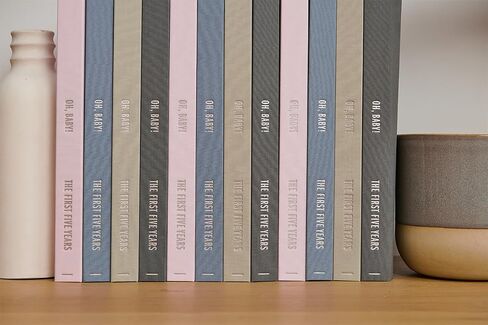 كتاب الذاكرة الذاكرة Cave -Baby - تذكارات كتب الأطفال المحايدة بين الجنسين ، سجل القصاصات المعالم الأولى ، ألبوم الصور والمجلة لتتبع اللحظات الخاصة ، كتاب حفظ السجلات للأطفال حديثي الولادة - الفراولة/الوردي in Kuwait