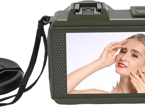 DSLR Camera, 70MP 4K 50X Zoom Auto Focus Wide Angle F1.8 Digital Camera with Double Screen Flash for Travel, Equipped with WiFi, 50X Digital Zoom (Green) in Saudi Arabia