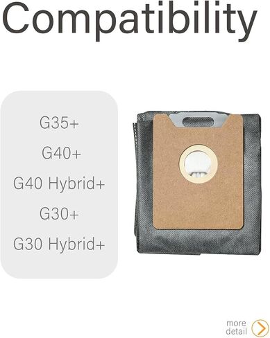10 Pack G40+ G35+ BBT BAMBOOST Dust Bag Fit for Eufy G35+, G40+, G40 Hybrid+,G30+,G30 Hybrid+ Robot Vacuum in Saudi Arabia