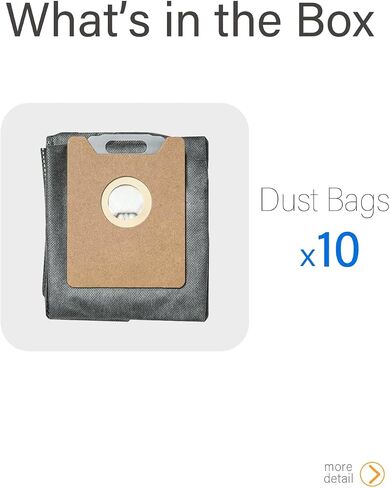 10 Pack G40+ G35+ BBT BAMBOOST Dust Bag Fit for Eufy G35+, G40+, G40 Hybrid+,G30+,G30 Hybrid+ Robot Vacuum in Saudi Arabia